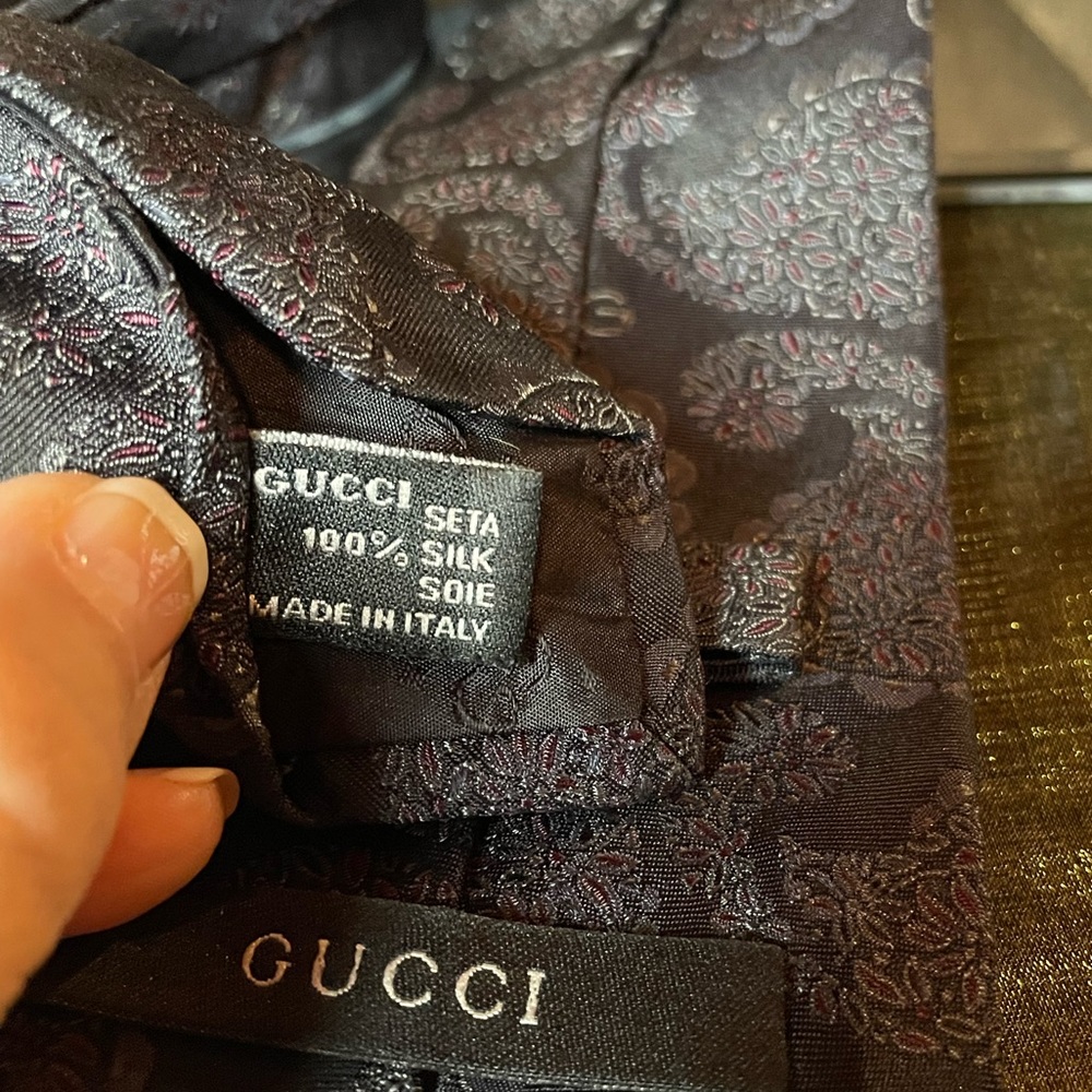 100% silk Gucci men’s tie - Picture 4 of 6